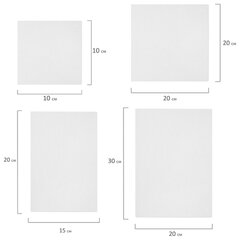 Холсты на картоне НАБОР № 2 10 штук, хлопок, грунт, 280 г/<wbr/>м<sup>2</sup>, BRAUBERG ART CLASSIC, 192661