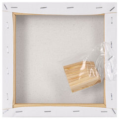 Холст на подрамнике BRAUBERG ART BASIC, 20&times;20 см, 280 г/<wbr/>м<sup>2</sup>, хлопок, мелкое зерно, грунт, 192664