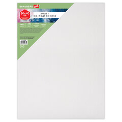 Холст на подрамнике BRAUBERG ART BASIC, 30&times;40 см, 280 г/<wbr/>м<sup>2</sup>, хлопок, мелкое зерно, грунт, 192666