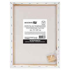 Холсты на подрамнике, набор 2 штуки, BRAUBERG ART BASIC, 30&times;40 см, 280 г/<wbr/>м<sup>2</sup>, хлопок, грунт, 192672