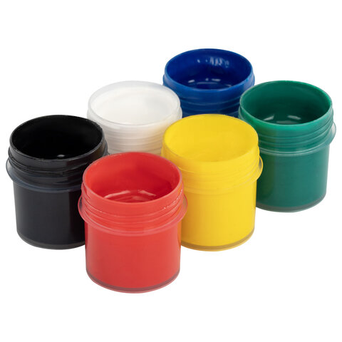 Краски акриловые по ткани 6 цветов по 15 мл, BRAUBERG, 192690 - фото 3