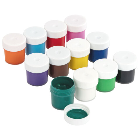 Краски акриловые по ткани 12 цветов по 15 мл, BRAUBERG, 192692 - фото 9