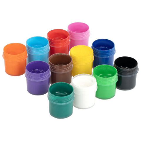 Краски акриловые по ткани 12 цветов по 15 мл, BRAUBERG, 192692 - фото 5