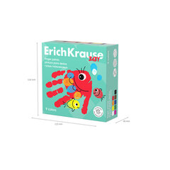 Гуашь пальчиковая ERICH KRAUSE &laquo;Baby&raquo; с алоэ вера, 9 цветов по 20 мл, картонная упаковка, 61400