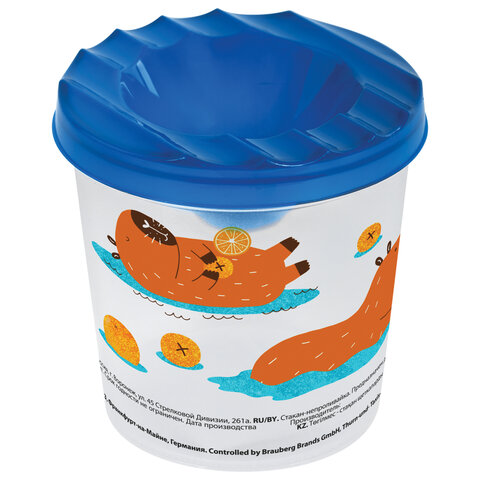 Стакан-непроливайка с рисунком, BRAUBERG KIDS, ассорти, 192737 - фото 2