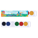 Краски акварельные FORUM "Зверята" 6 цветов, медовые, круглые кюветы, картонная коробка, FA-EV-006-Z