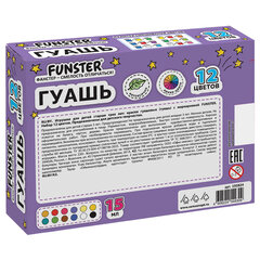 Гуашь FUNSTER (ФАНСТЕР), 12 цветов по 15 мл, ассорти дизайнов, 192824