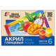 Краски акриловые художественные глянцевые ЛУЧ "Школа творчества", 6 цветов, 20 мл, в баночках, 36С 2429-08