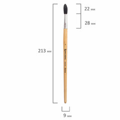 Кисть BRAUBERG, белка, круглая, № 7, 200184