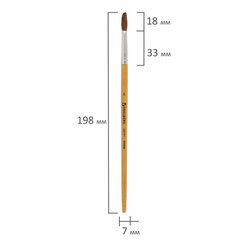 Кисть BRAUBERG, пони, круглая, № 5, 200191