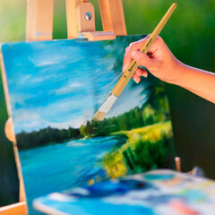 Кисть BRAUBERG, щетина, плоская, № 18, 200206