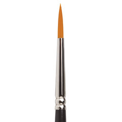 Кисть художественная профессиональная BRAUBERG ART CLASSIC, синтетика жесткая, круглая, № 3, короткая ручка, 200646