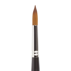 Кисть художественная профессиональная BRAUBERG ART CLASSIC, синтетика мягкая под колонок, круглая, № 9, короткая ручка, 200694