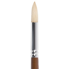 Кисть художественная профессиональная BRAUBERG ART CLASSIC, щетина, круглая, № 10, длинная ручка