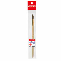 Кисть ПИФАГОР, БЕЛКА, круглая, № 7, деревянная лакированная ручка, с колпачком, пакет с подвесом, 200821