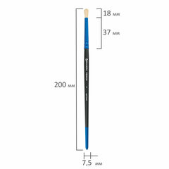 Кисть щетина, круглая № 4, BRAUBERG PREMIUM, 200990