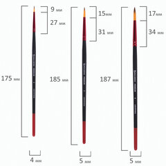 Кисти BRAUBERG PREMIUM, набор 10 шт. (круглые пони &mdash; 5 шт., синтетика &mdash; 3 шт., плоские щетина &mdash; 2 шт.), блистер, 201023