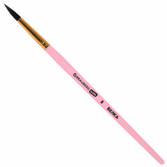 Кисти БЕЛКА набор 6 шт. (круглые № 1, 2, 3, 4, 5, 6), блистер, BRAUBERG KIDS, 201083