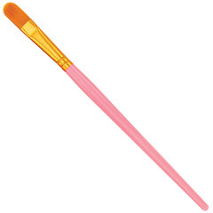 Кисти набор 10 шт., синтетика, розовые, № 2/<wbr/>0-8 (Круглые; Овальные; Плоские; Лайнеры), WBZ (ВБЗ), 201088