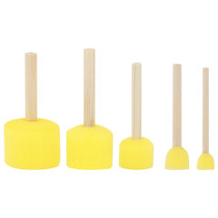 Кисть-спонж для рисования художественный, набор 5 штук, BRAUBERG ART DEBUT, 201089