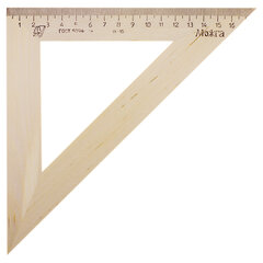 Треугольник деревянный, угол 45, 18 см, УЧД, МОЖГА, С15