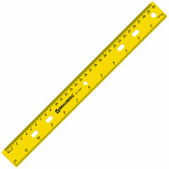 Линейка пластиковая 30 см, BRAUBERG &laquo;Crystal&raquo;, тонированная, ассорти, 210291