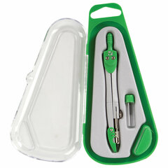 Готовальня BRAUBERG &laquo;Klasse&raquo;, 2 предмета: циркуль 125 мм + колпачок, грифель, пенал с подвесом, 210320