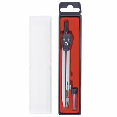 Готовальня BRAUBERG &laquo;Architect&raquo;, 2 предмета: циркуль 135 мм, грифель, пенал с подвесом, 210321