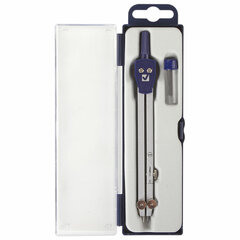 Готовальня BRAUBERG &laquo;Student Oxford&raquo;, 2 предмета: циркуль 140 мм со сгибаемой ножкой, грифель, пенал, 210323