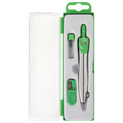 Готовальня BRAUBERG &laquo;Klasse&raquo;, 3 предмета: циркуль 115 мм, грифель, точилка, пенал с подвесом, 210328