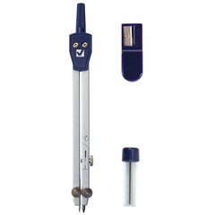 Готовальня BRAUBERG &laquo;Student Oxford&raquo;, 3 предмета: циркуль 140 мм, грифель, точилка, пенал с подвесом, 210332