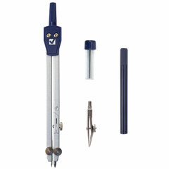 Готовальня BRAUBERG &laquo;Student Oxford&raquo;, 4 предмета: циркуль 140 мм, рейсфедернная вставка + держатель, грифель, 210335