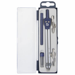 Готовальня BRAUBERG &laquo;Student Oxford&raquo;, 5 предметов: циркуль 140 мм, 2 вставки, держатель, грифель, 210337