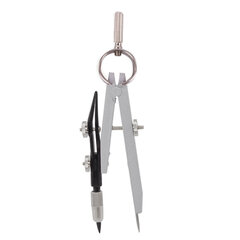 Готовальня BRAUBERG &laquo;Architect&raquo;, 9 предметов: циркуль + измер + кронциркуль, рейсфедер + держатель, 2 вставки, удлинитель, грифель, 210353