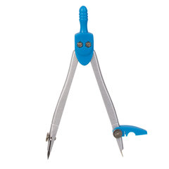 Циркуль с защитным колпачком BRAUBERG &laquo;Klasse&raquo;, 115 мм, пластиковый пенал, ассорти, дисплей, 210526