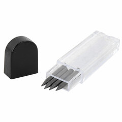 Грифели запасные для циркуля, КОМПЛЕКТ 4 штуки по 17 мм, в тубе, твердость HB, толщина 2 мм, ПИФАГОР, 210601