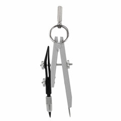 Готовальня BRAUBERG &laquo;Architect&raquo;, 8 предметов: циркуль + кронциркуль, вставки + держатель, отвёртка, точилка, грифель, 210659