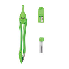 Готовальня BRAUBERG &laquo;Modern&raquo;, 3 предмета: циркуль 135 мм, точилка, грифель, пенал с подвесом, 210663