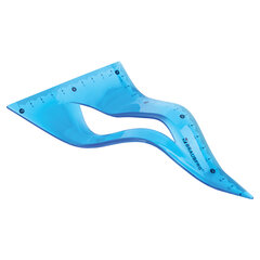 Треугольник 30&times;18 см гибкий BRAUBERG &laquo;FLEX&raquo;, пластиковый, ассорти, европодвес, 210677