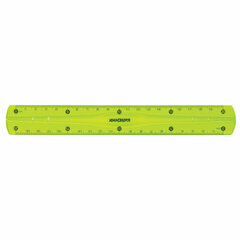 Набор чертежный средний гибкий ЮНЛАНДИЯ &laquo;FLEX&raquo; (линейка 20 см, 2 треугольника, транспортир), пенал, 210682