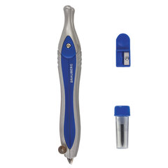 Готовальня BRAUBERG &laquo;Extra&raquo;, 3 предмета (циркуль 125 мм, точилка, грифель), в пенале, 210685