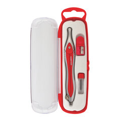 Готовальня BRAUBERG &laquo;Extra&raquo;, 3 предмета (циркуль 125 мм, точилка, грифель), в пенале, 210685