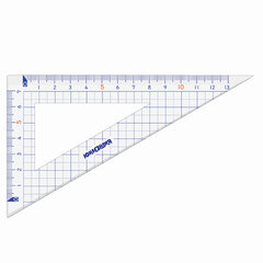 Набор чертежный ЮНЛАНДИЯ &laquo;ШКОЛЬНЫЙ&raquo; (линейка 20 см, 2 угольника, транспортир), пенал, 210737