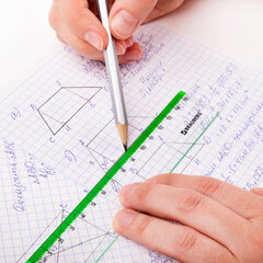 Линейка пластиковая 15 см BRAUBERG &laquo;FRESH ZONE&raquo;, прозрачная, с салатовой шкалой, 210748