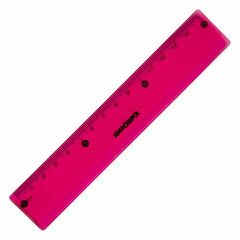 Линейка пластиковая 15 см ЮНЛАНДИЯ &laquo;Color&raquo;, тонированная, ассорти, 210752