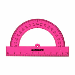 Набор чертежный большой ЮНЛАНДИЯ &laquo;Color&raquo;, (линейка 30 см, 2 треугольника, транспортир), 210756