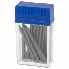 Грифели запасные для циркуля BRAUBERG, 12 шт. по 24 мм, HB, толщина 2 мм, блистер, 210805