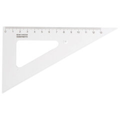 Набор чертежный малый KOH-I-NOOR (линейка 20 см, 2 треугольника, транспортир), прозрачный, европодвес, 750950