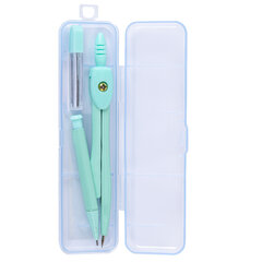 Готовальня ПИФАГОР 2 предмета: циркуль 120 мм, запасные грифели, пластиковый пенал, ассорти, 210861