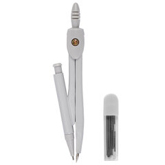 Готовальня STAFF &laquo;College&raquo; 2 предмета: циркуль 120 мм, запасные грифели, пластиковый пенал, дисплей, ассорти, 210862